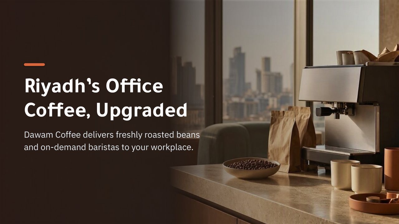 Cover of the deck “Dawam Coffee: Better Coffee at Work”